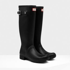 Hunter Original Tour Packable Rain Boots BLACK